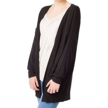 Cardigan nero da donna Swish Jeans, Abbigliamento Donna, SKU c811000156, Immagine 0